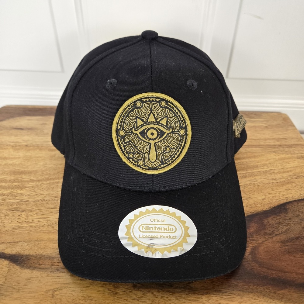 Legend of‎ Zelda Breath of the Wild Snapback Hat - New - Nintendo Black Cotton
